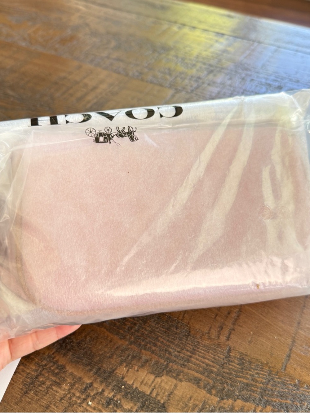 Coach Nolita 19 In Signature Canvas Gold/Powder Pink CDW31 NWT - Picture 9 of 9